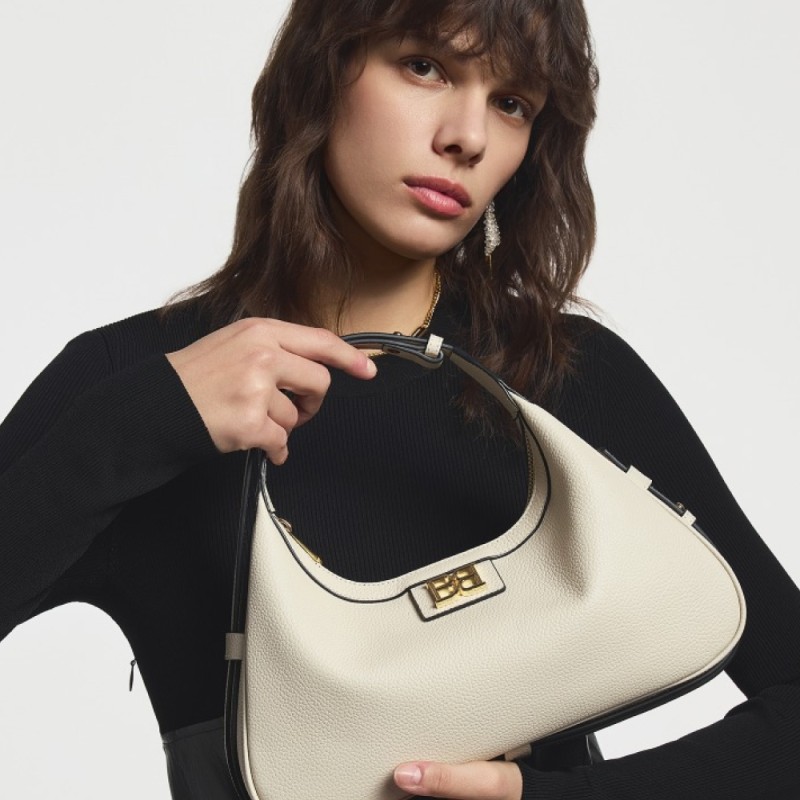 Women's crescent moon bag handbag